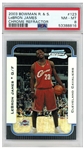 LeBron James 2003 Bowman R&S Chrome Refractor Rookie Card #123 -- PSA Graded Near Mint-Mint 8
